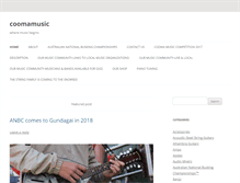 Tablet Screenshot of coomamusic.com.au